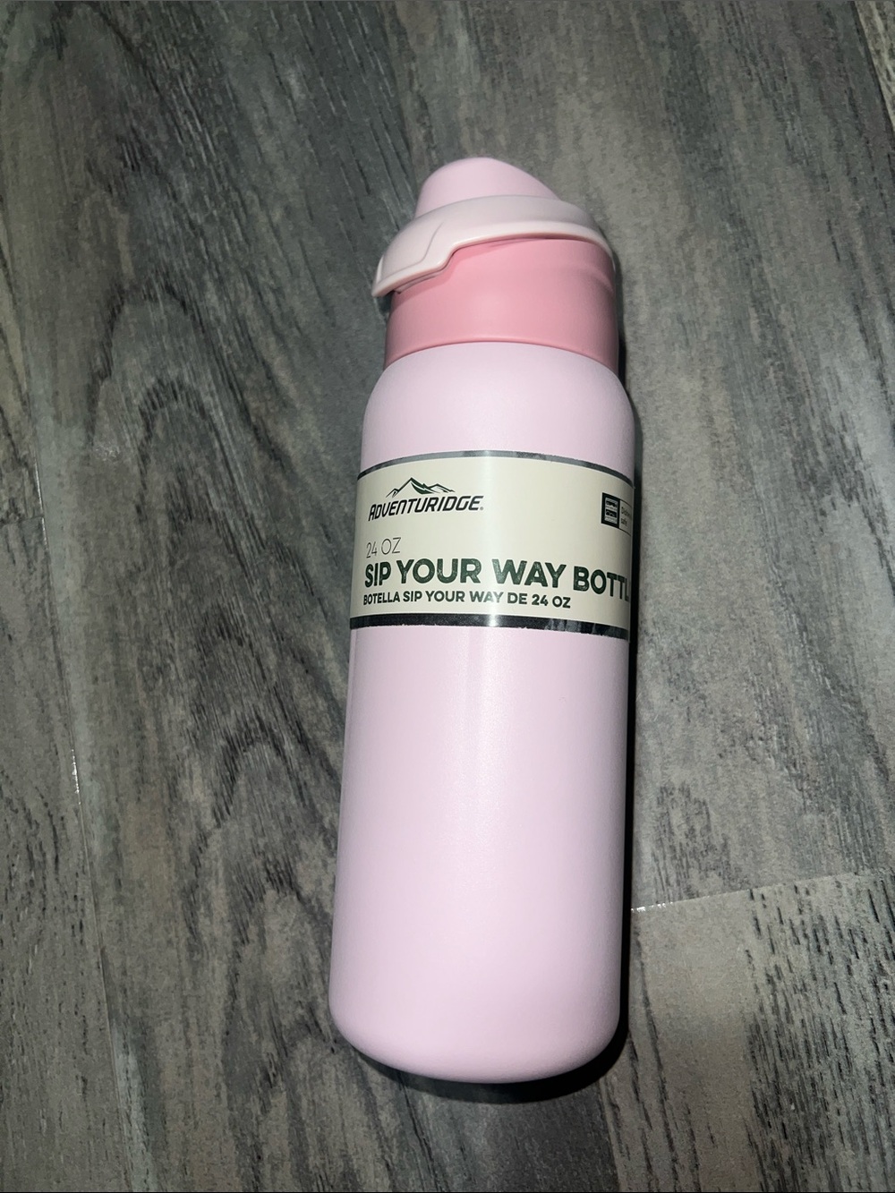 Adventuridge Sip Your Way 24 oz Water Bottle - Light Pink